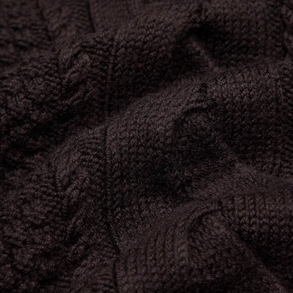 NWT Aritzia Heritage Knit Merino Wool Crew Sweater Rich Mocha Brown 2XS - Picture 7 of 7